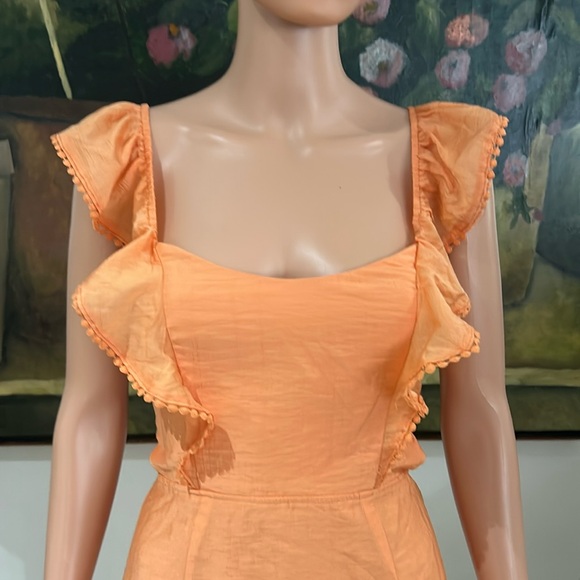NEW with tags Saints + Secrets peach summer dress - Picture 2 of 9